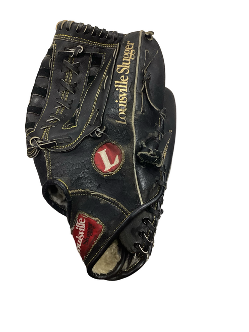 Vist Large View of Product Image Which is Used Louisville Slugger THE SOFTBALLER BB/SB Glove RH Throw Black 13 1/2"