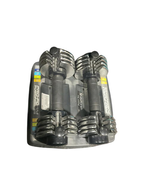 Vist Large View of Product Image Which is Used Proform Adj Dumbbells 5-25 LB