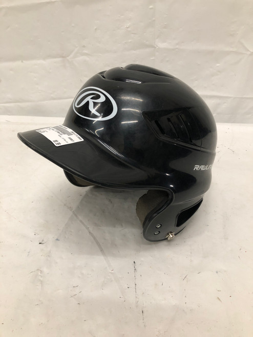 Vist Large View of Product Image Which is Used Rawlings CFTBH-R1 Batting Helmet No Mask Black SM