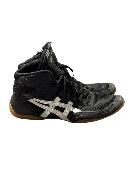 Vist Large View of Product Image Which is Used Asics ASICS MATFLEX SNR SZ 9.0 Wrestling Shoes Black Senior 9