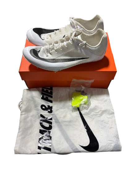 Vist Large View of Product Image Which is Used Nike ZOOM RIVAL SPRINT M 7.0/W 8.5 Track & Field Cleats Adult White Senior 7