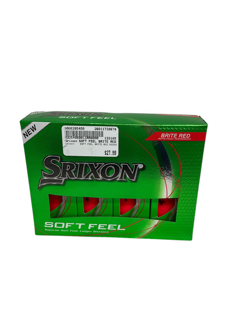 Vist Large View of Product Image Which is Used Srixon SOFT FEEL BRITE RED DOZEN 12 Pack - Golf Balls