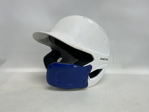 Vist Large View of Product Image Which is Used Easton SCREAMIN E Batting Helmet No Mask White One Size