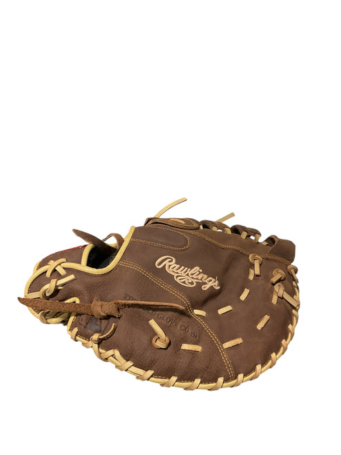 Vist Large View of Product Image Which is Used Rawlings PREMIUM SERIES BB/SB First Base LH Throw Brown 12 1/2"