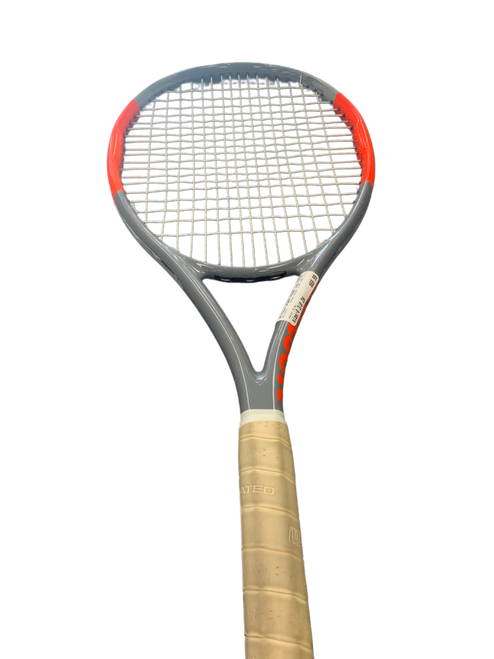Vist Large View of Product Image Which is Used Wilson BURN TEAM 100 LITE Adult Tennis Racquet Grey 4 3/8"