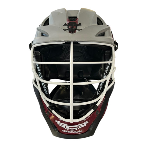 Vist Large View of Product Image Which is Used Cascade S Lacrosse Helmet Grey LG