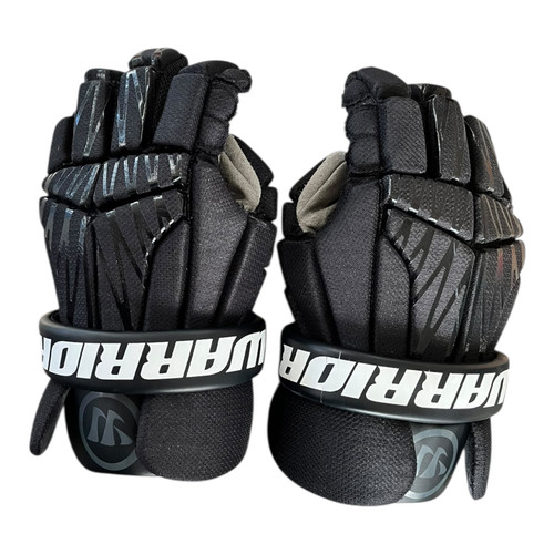 Vist Large View of Product Image Which is Used Warrior BURN NEXT Lacrosse Gloves Mens Black 8"