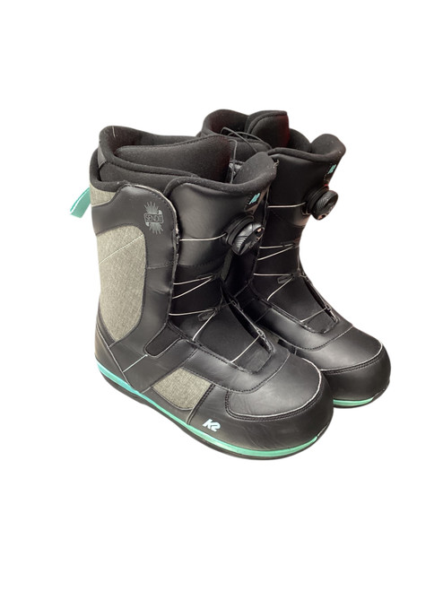 Vist Large View of Product Image Which is Used K2 SENDIT Womens Snowboard Boots Black Senior 10