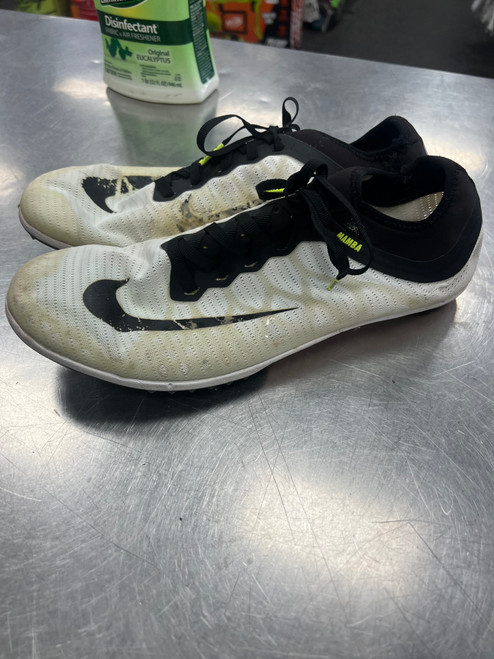 Vist Large View of Product Image Which is Used Nike MAMBA Track & Field Cleats Adult White Senior 9.5