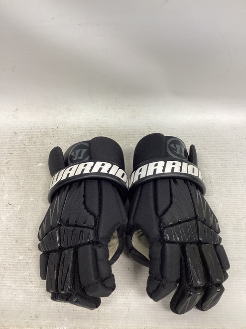 Vist Large View of Product Image Which is Used Warrior BURN NEXT Lacrosse Gloves Junior Black MD