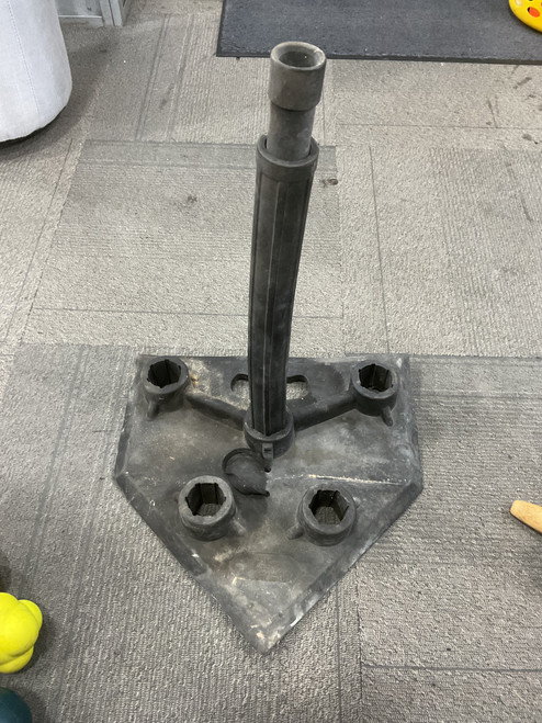 Vist Large View of Product Image Which is Used SKLZ RUBBER TEE BB/SB Batting Tee Black