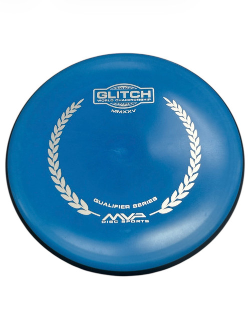 Vist Large View of Product Image Which is Used MVP GLITCH WORLD CHAMPIONSHIP Disc Golf Putter Royal Blue