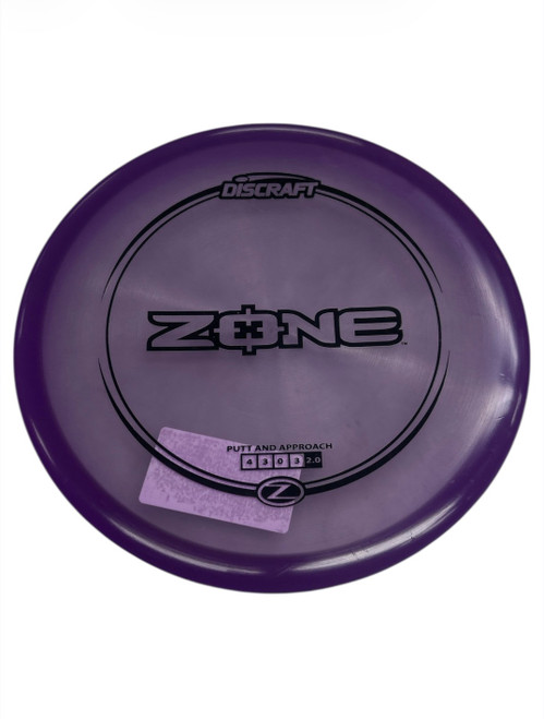 Vist Large View of Product Image Which is Used Discraft ZONE Disc Golf Putter Purple