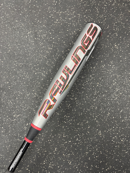 Vist Large View of Product Image Which is Used Rawlings QUATRO PRO USA USA 2 5/8 Bat Silver 30/20 -10