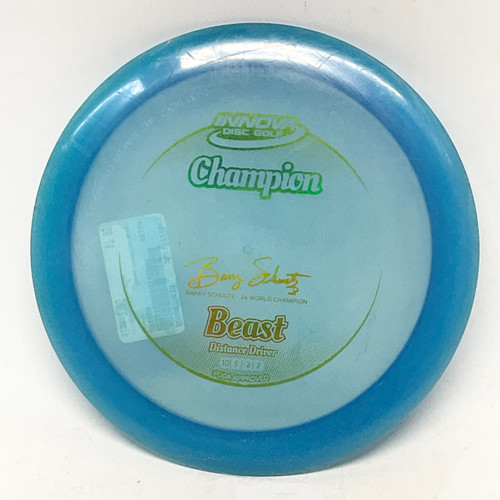 Vist Large View of Product Image Which is Used Innova CHAMPION BEAST Disc Golf Driver Carolina Blue 178g