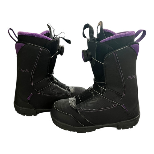 Vist Large View of Product Image Which is Used Salomon PEARL Womens Snowboard Boots Black Senior 8