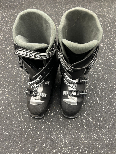 Vist Large View of Product Image Which is Used Salomon PERFORMA 4.0 Womens DH Ski Boot Black 270 MP - M09 - W10