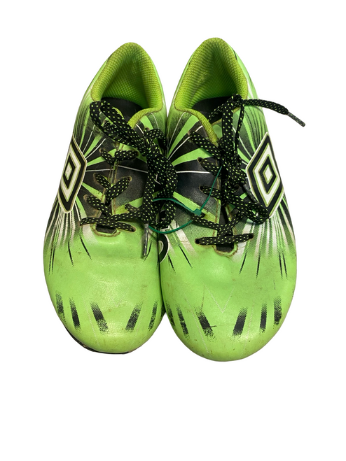 Vist Large View of Product Image Which is Used Umbro Soccer Cleats Green Junior 02
