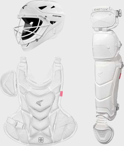 Vist Large View of Product Image Which is New Easton Jen Schro My Very First Youth Catcher's Set. White. XS