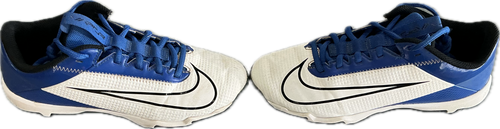 Vist Large View of Product Image Which is Used Nike Jr FB Cleats Royal Blue And White Junior 04.5