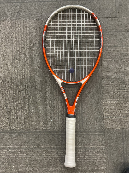 Vist Large View of Product Image Which is Used Dunlop M FIL Adult Tennis Racquet Orange 4"