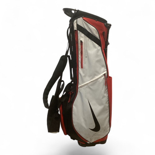 Vist Large View of Product Image Which is Used Nike 14-WAY Mens Stand Bag White/Black/Red