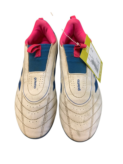 Vist Large View of Product Image Which is Used Adidas Soccer Cleats White Senior 5.5