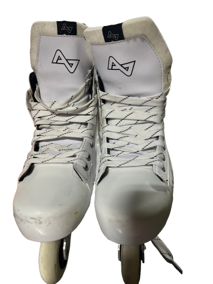 Vist Large View of Product Image Which is Used Alkali ALKALI CELE III INLINE SZ 10 Senior Aggressive Skates White Senior 10