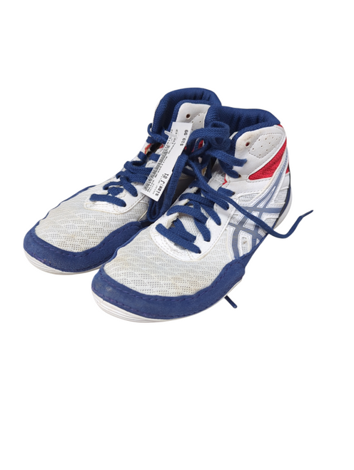 Vist Large View of Product Image Which is Used Asics Wrestling Shoes White Junior 01