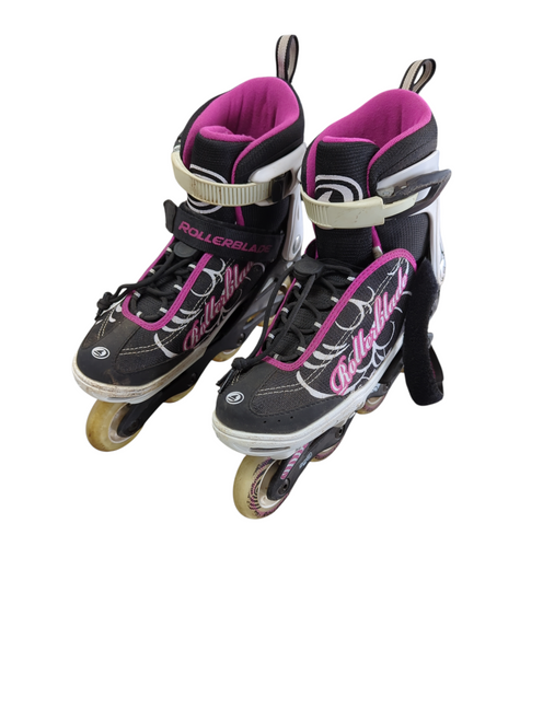 Vist Large View of Product Image Which is Used Rollerblade SPITFIRE Junior Roller Quad Skates Black Adjustable