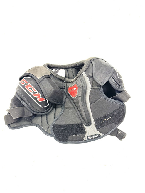 Vist Large View of Product Image Which is Used CCM RBZ Junior Shoulder Pads XXS