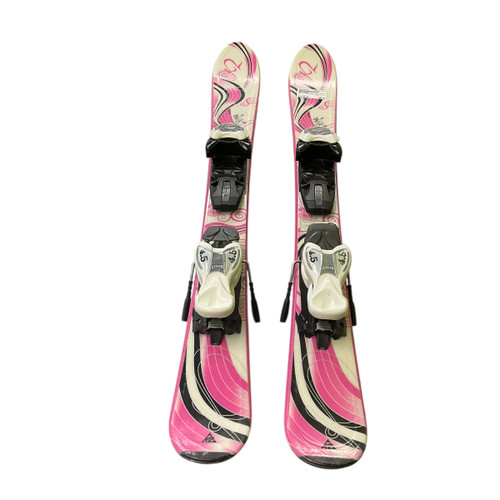 Vist Large View of Product Image Which is Used K2 LUV BUG Girls DH Ski/Binding Pink 88 cm