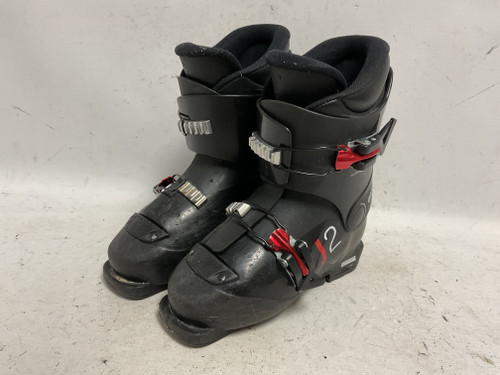 Vist Large View of Product Image Which is Used Alpina J2 Boys DH Ski Boot Black 205 MP - J01