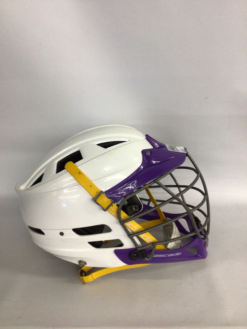 Vist Large View of Product Image Which is Used Cascade CPVR Lacrosse Helmet White SM