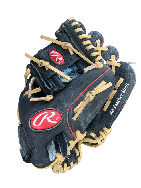 Vist Large View of Product Image Which is Used Rawlings H105IB BB/SB Glove RH Throw Black 10 1/2"