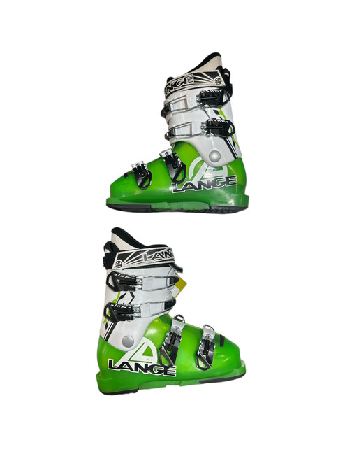 Vist Large View of Product Image Which is Used Lange Boys DH Ski Boot Green 265 MP - M08.5 - W09.5