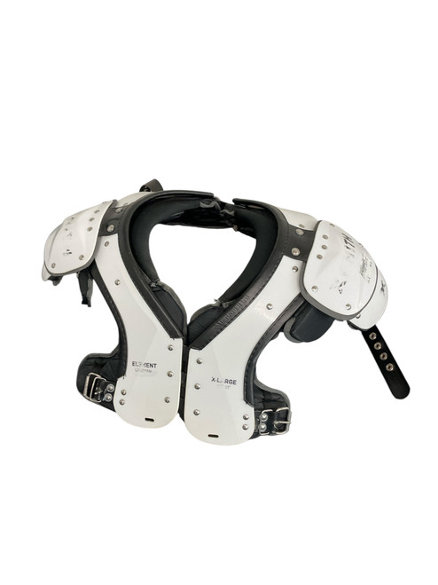Vist Large View of Product Image Which is Used Xenith ELEMENT LINEMAN XL SPADS FB Shoulder Pads White XL