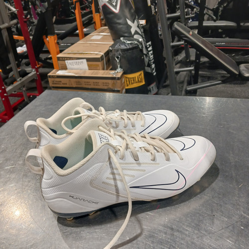Vist Large View of Product Image Which is Used Nike LAX Cleats Mens White Senior 10