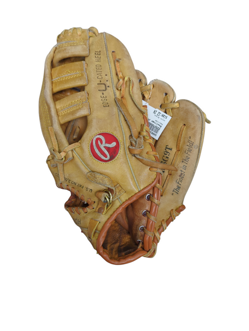 Vist Large View of Product Image Which is Used Rawlings JADE BOGGS BB/SB Glove RH Throw Brown 12"