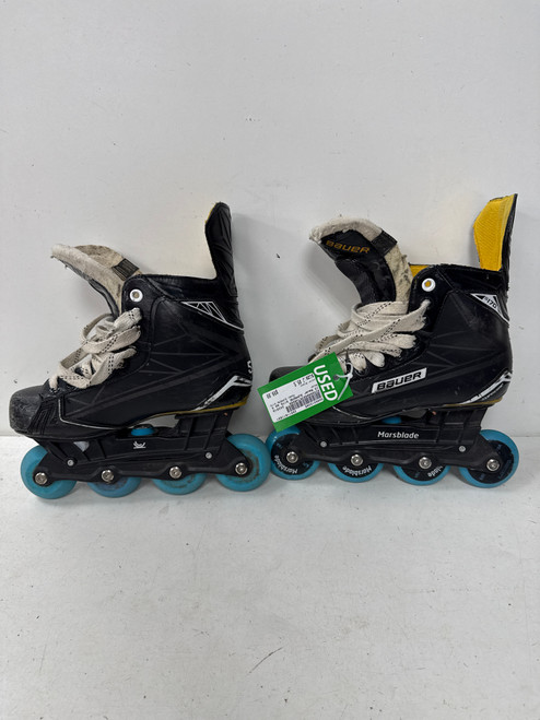 Vist Large View of Product Image Which is Used Bauer SUPREME S170 Junior Rec Fitness Skates Black Junior 05.5