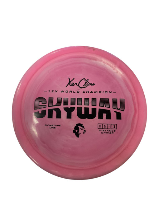 Vist Large View of Product Image Which is Used KEN CLIMO SKYWAY Disc Golf Driver Pink