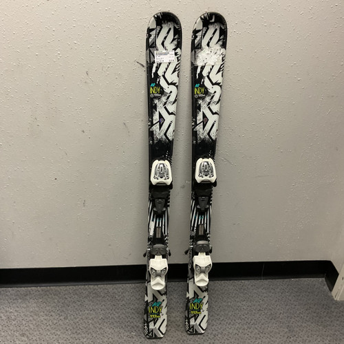 Vist Large View of Product Image Which is Used K2 INDY Boys DH Ski/Binding Black 112 cm