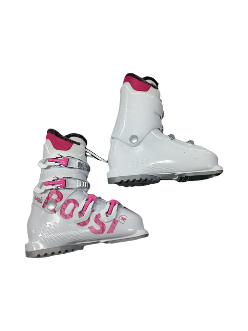 Vist Large View of Product Image Which is Used Rossignol FUNGIRL Girls DH Ski Boot White 225 MP - J04.5 - W5.5