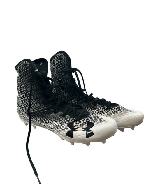 Vist Large View of Product Image Which is Used Under Armour Adult FB Cleats Black Senior 12
