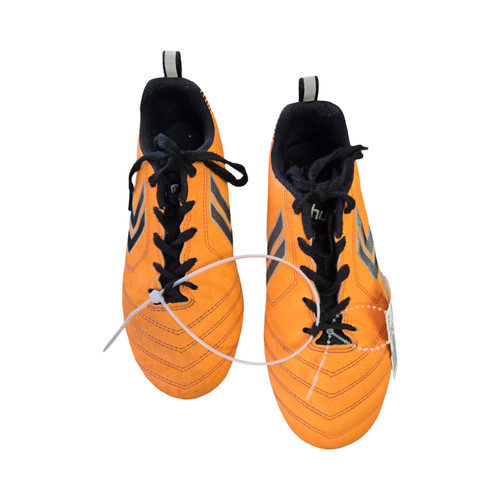 Vist Large View of Product Image Which is Used Soccer Cleats Orange Junior 02