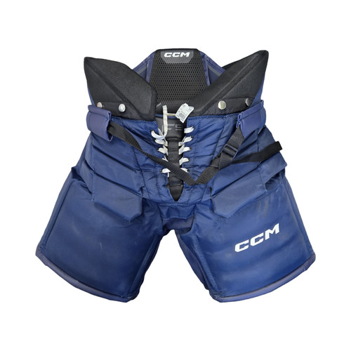 Vist Large View of Product Image Which is Used CCM F9 Senior Goalie Pant Navy Blue LG