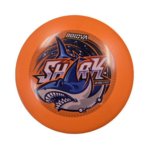 Vist Large View of Product Image Which is Used Innova SHARK Disc Golf Mid Range Orange