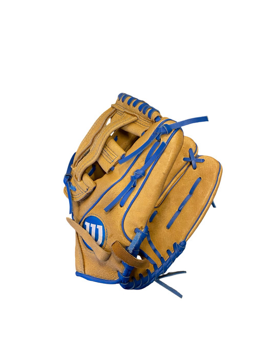 Vist Large View of Product Image Which is Used Wilson A450 BB/SB Glove RH Throw Brown 12"