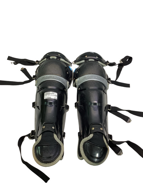 Vist Large View of Product Image Which is Used Easton JEN SCHRO SHINGUARDS Catchers Leg Guards Black Intermed