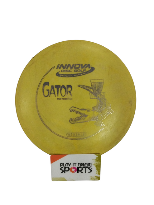 Vist Large View of Product Image Which is Used Innova GATOR Disc Golf Mid Range Yellow